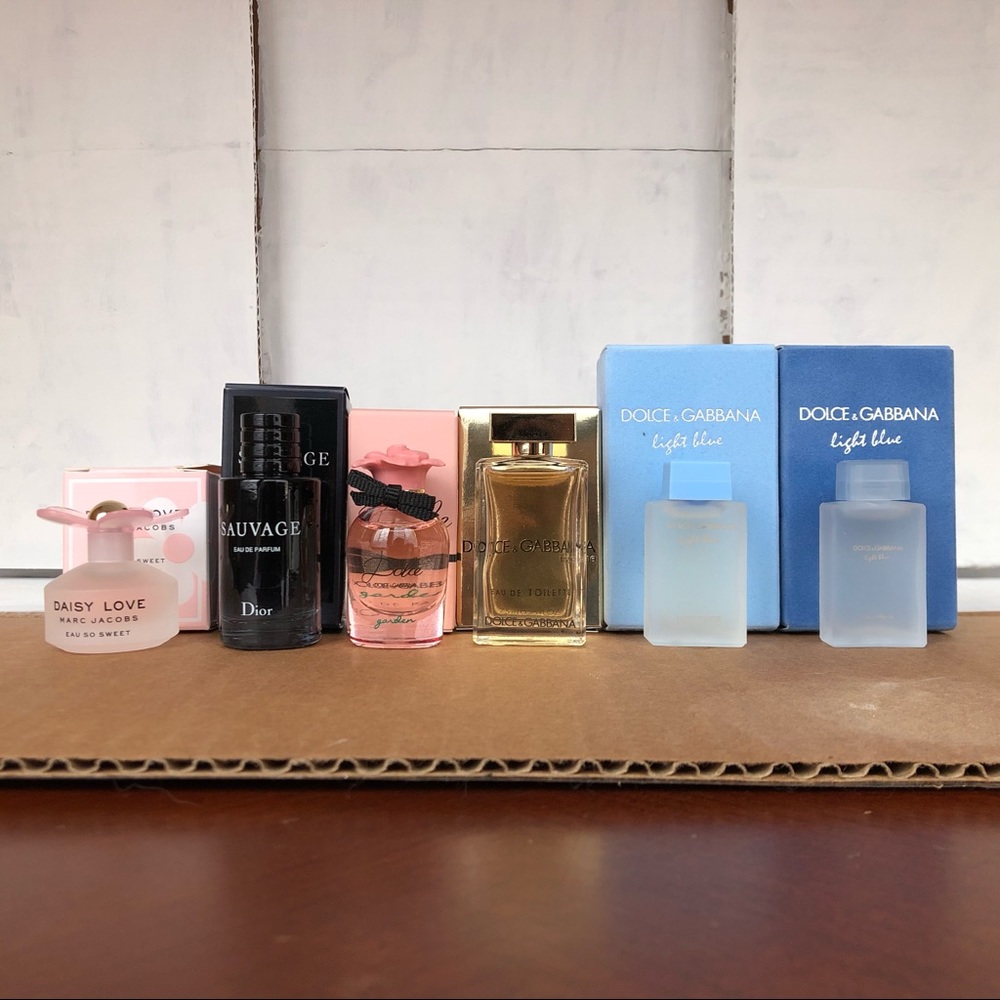 6 Designer mini perfumes